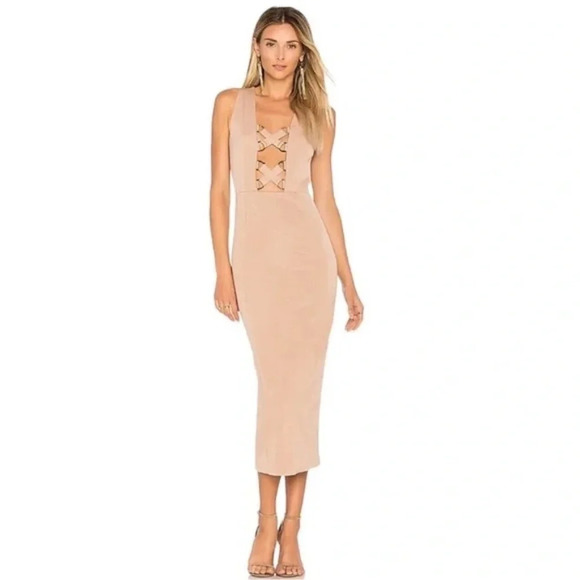 Misha Monty Dress in Warm Taupe, 16660 - Picture 1 of 12